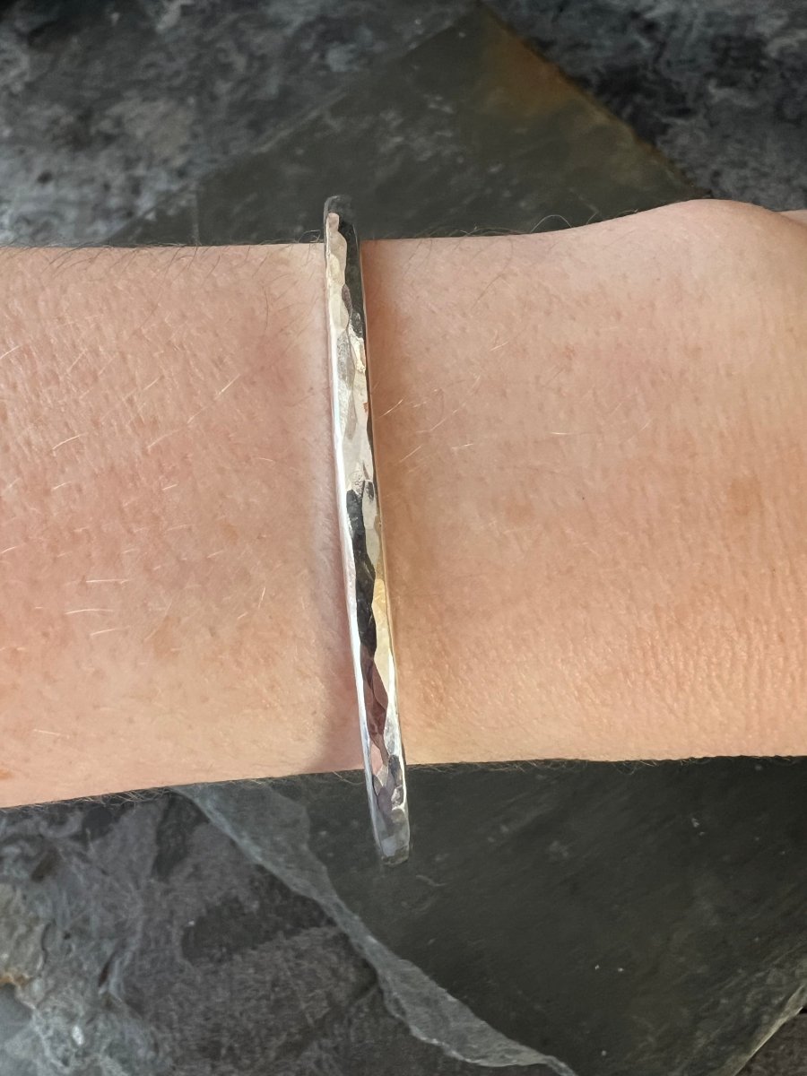 Aurora Crescent Torque Bangle (3.5 mm) - Kerry Gallop Jewellery