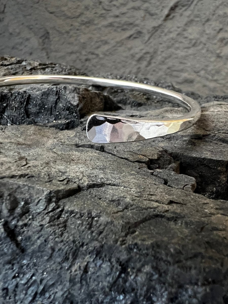 Aurora Crescent Torque Bangle (3.5 mm) - Kerry Gallop Jewellery
