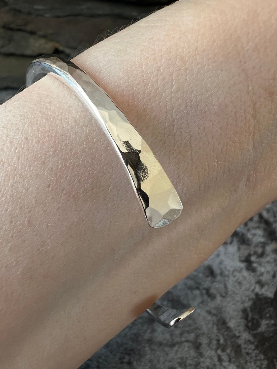 Aurora Crescent Torque Bangle (4 mm) - Kerry Gallop Jewellery