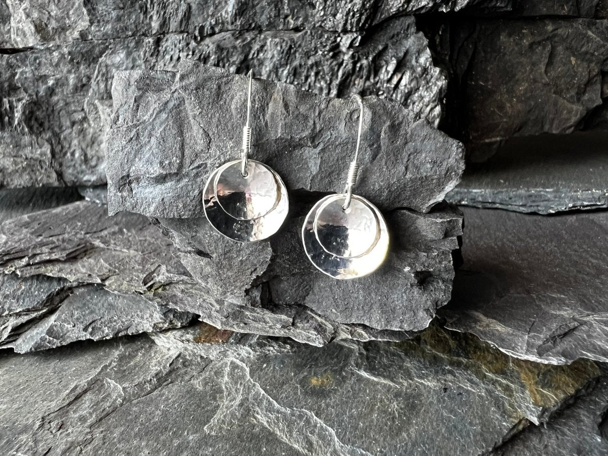 Sterling Silver Double Domed Earrings - Kerry Gallop Jewellery