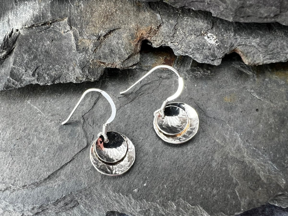 Sterling Silver Double Domed Earrings - Kerry Gallop Jewellery