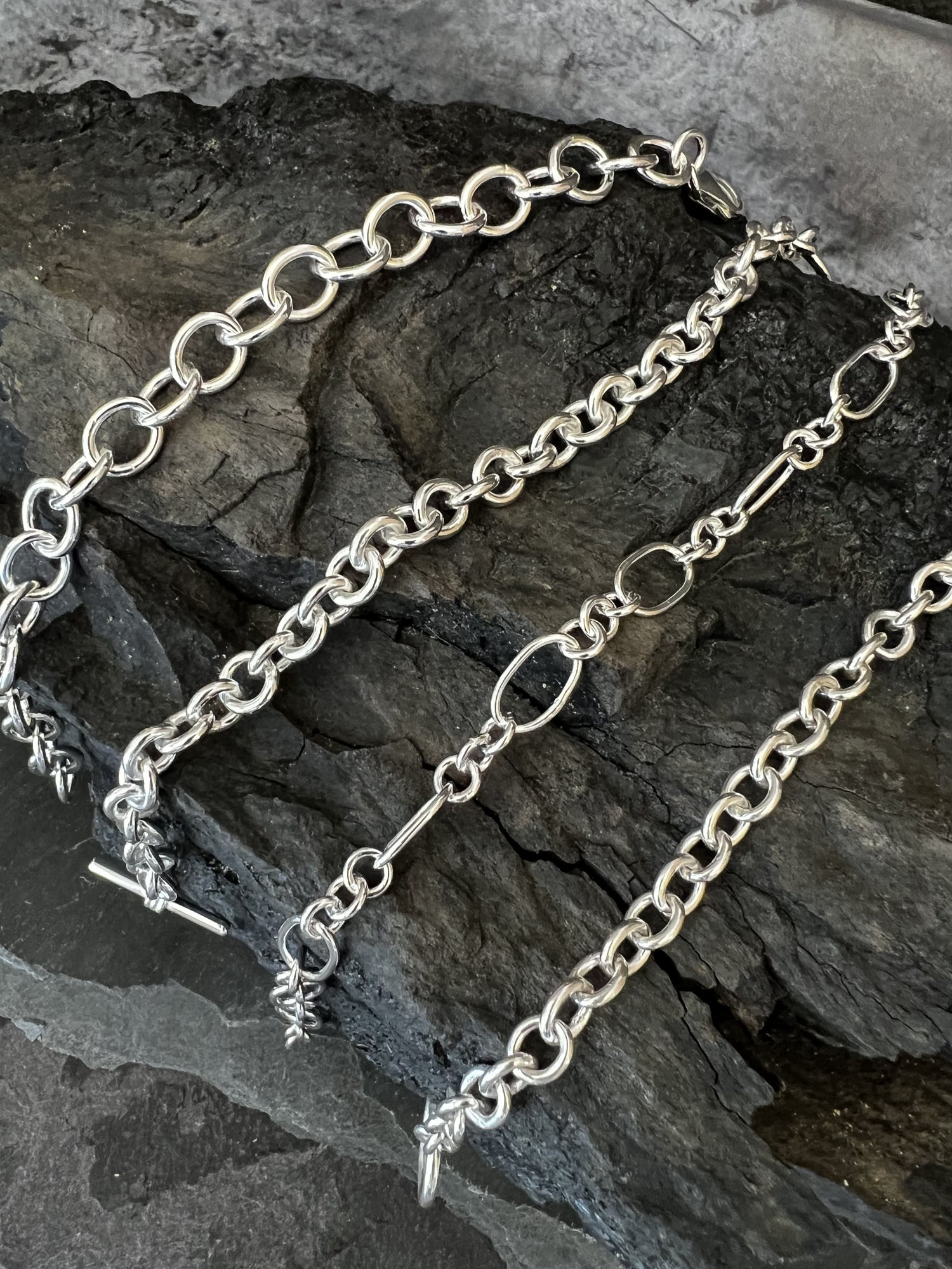 Assortment of Silver Chains