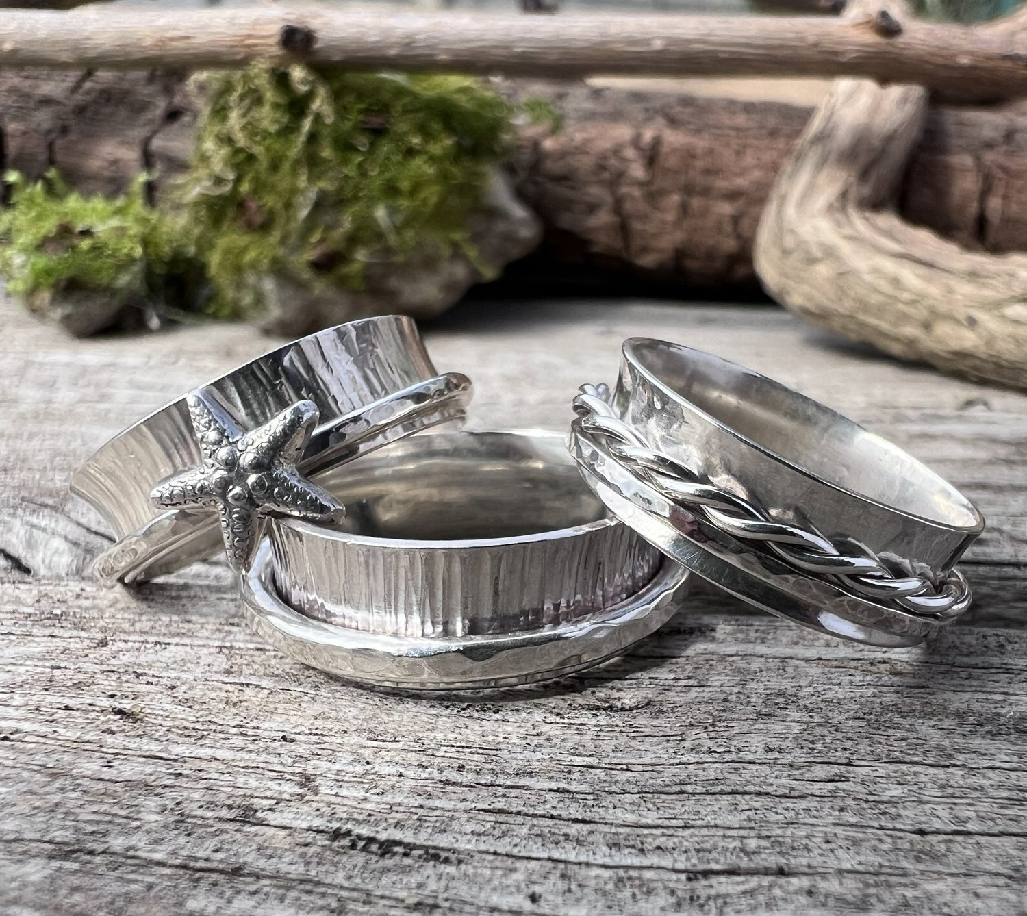 Handmade Sterling Silver Spinner Rings | Made in the UK - Kerry Gallop Jewellery