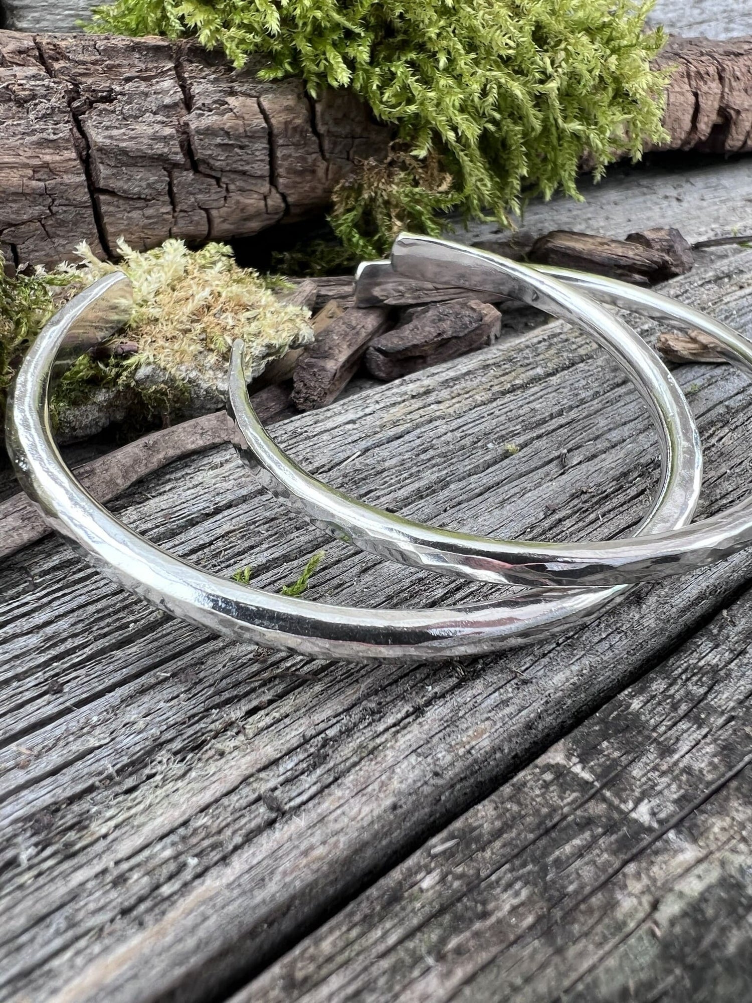 Handmade Sterling Silver Torque Bangles | Made in the UK - Kerry Gallop Jewellery