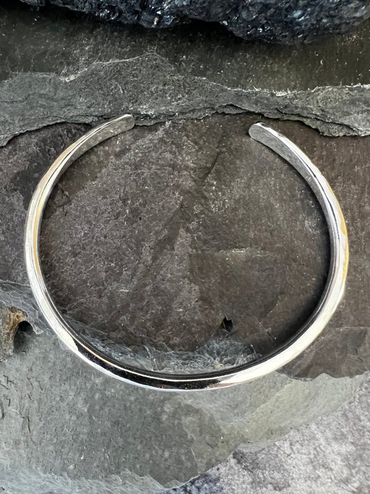 Aurora Crescent Torque Bangle (4 mm) - Kerry Gallop Jewellery
