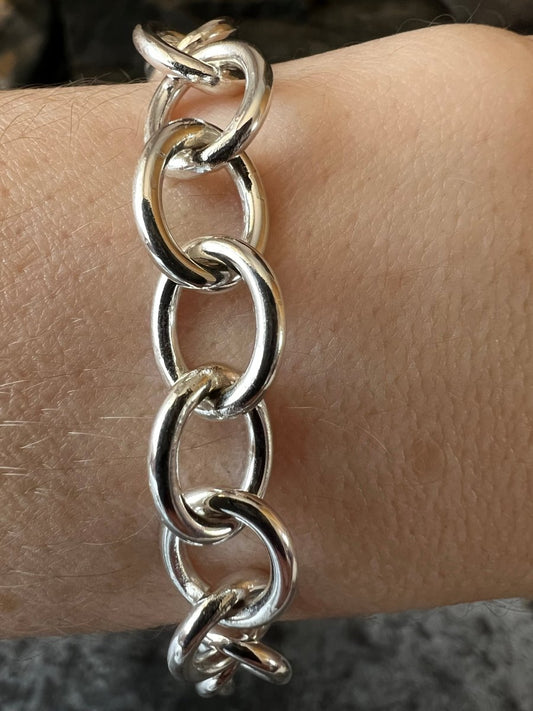 Sterling Silver Lina Trace Bracelet - Kerry Gallop Jewellery