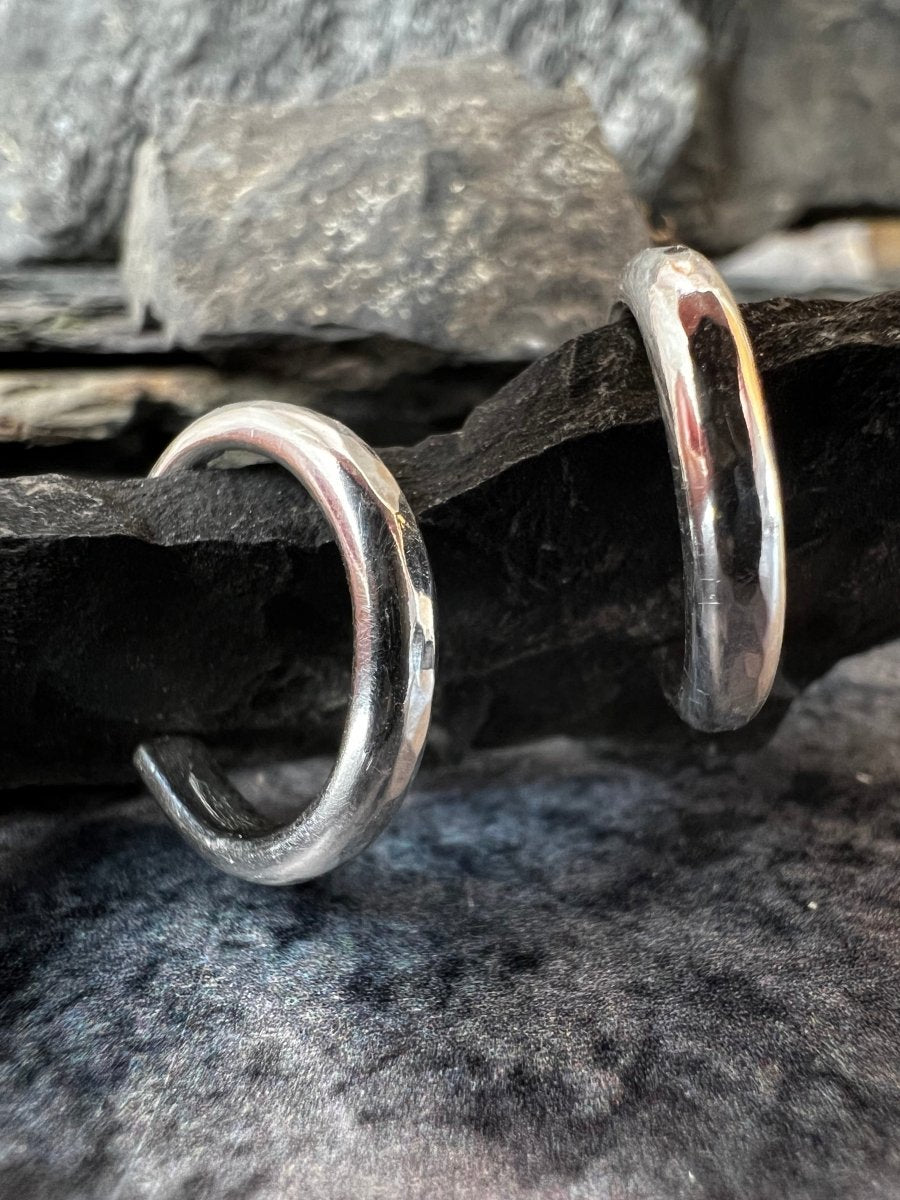 Sterling Silver Minimal Luxe Hoop Earrings - Kerry Gallop Jewellery